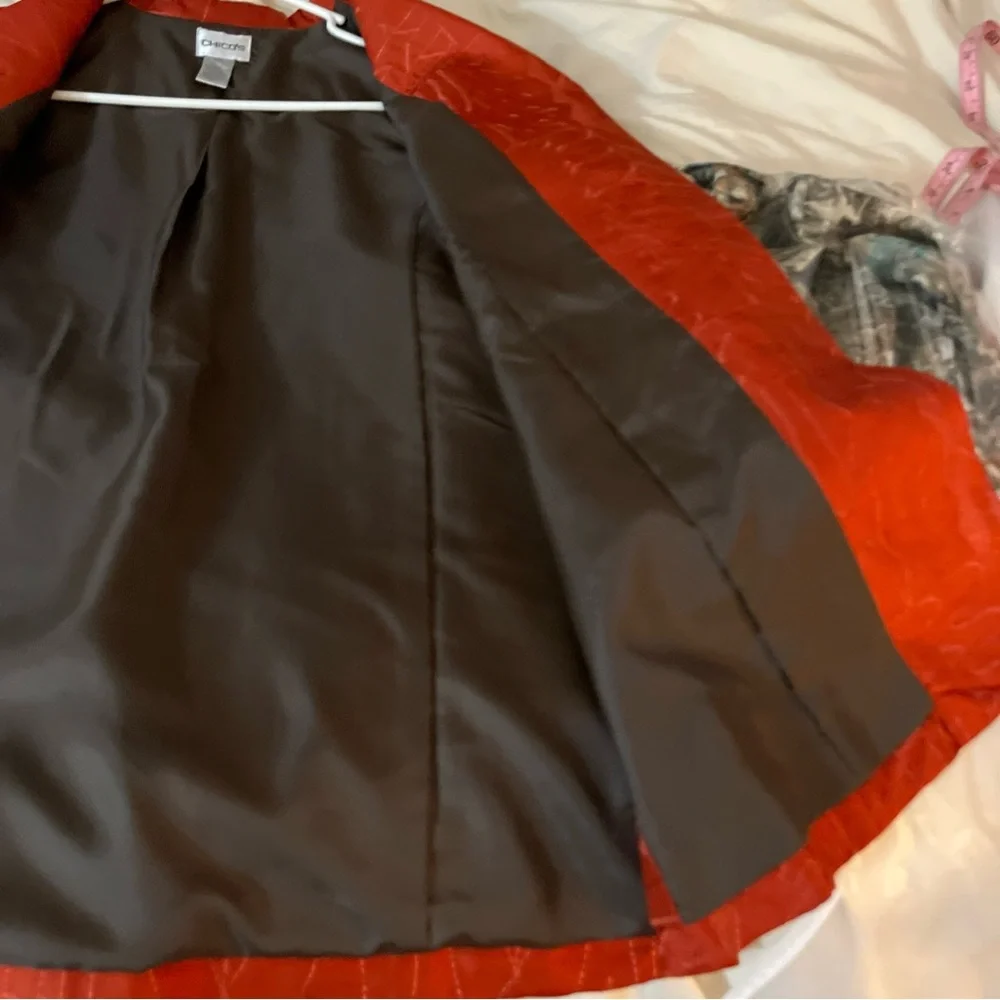 Chico's Textured Red‎ Blazer